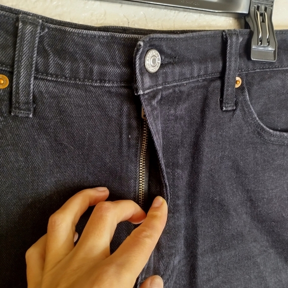 Abercrombie and Fitch 4" mom short high rise black Sz 10/30 - Picture 4 of 9